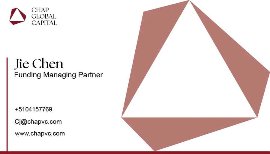 Business card: Jie Chen, Managing Partner